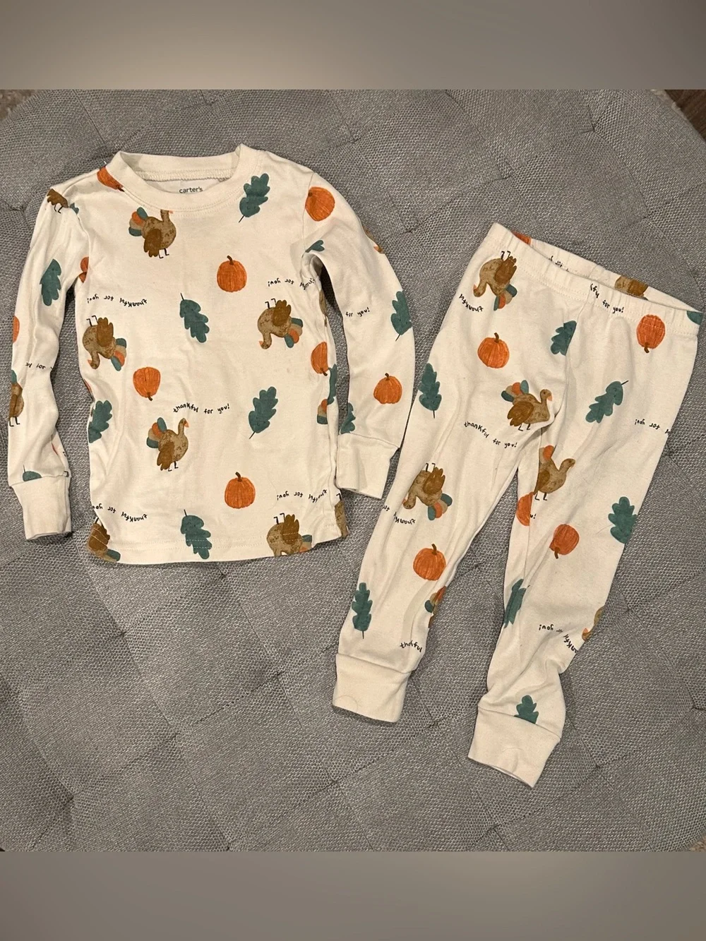 Carter's Thanksgiving Print Pajama Set